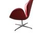Swan chair by Arne Jacobsen for Fritz Hansen in Indian red leather