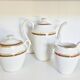 Limoges porcelain coffee service, vintage French.