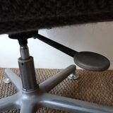 Pair of vintage office chairs heather grey by EUROSIT
