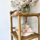 Vintage rattan shelf, bedside or end of sofa