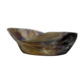 Tribal patterned horn bowl