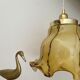 Suspension lamp xxl vintage glass clichy marbled effect