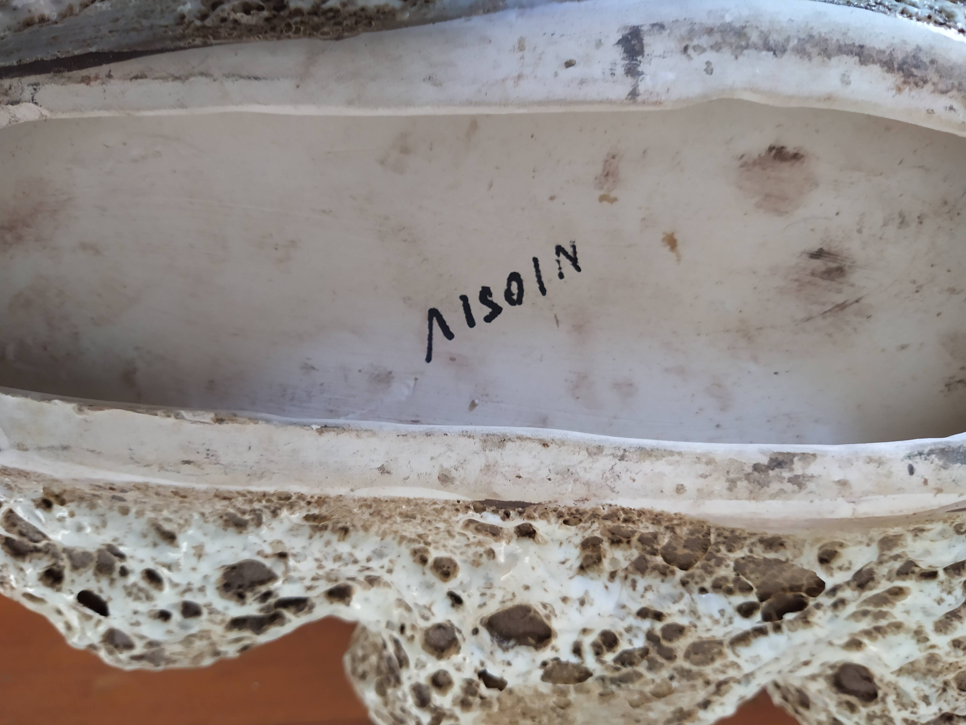 Vallauris enameled dish