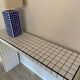 Tile console ceramic mosaic white black