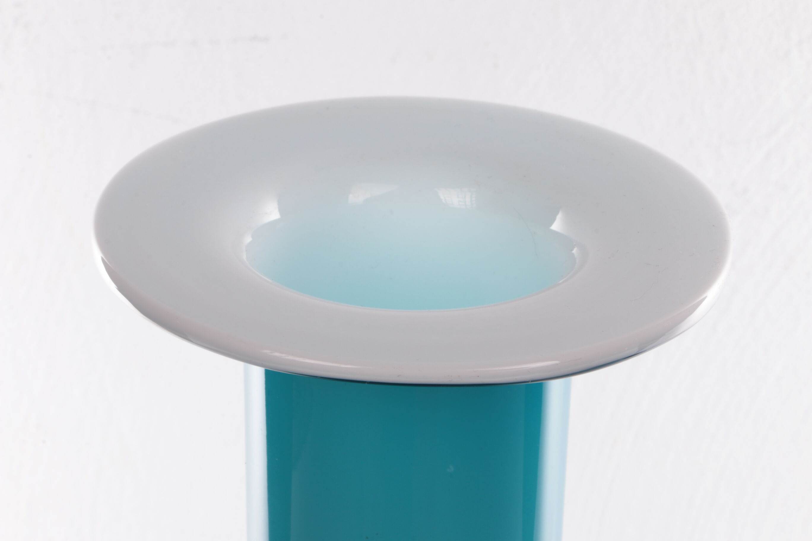 Otto Brauer for Kastrup Holmegaard - Light blue bottle vase "Gulvvase"