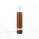 Scandinavian lamp base in exotic wood and brass, circa 1970