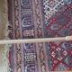 Vintage 1970s single rattan bed in blond wood