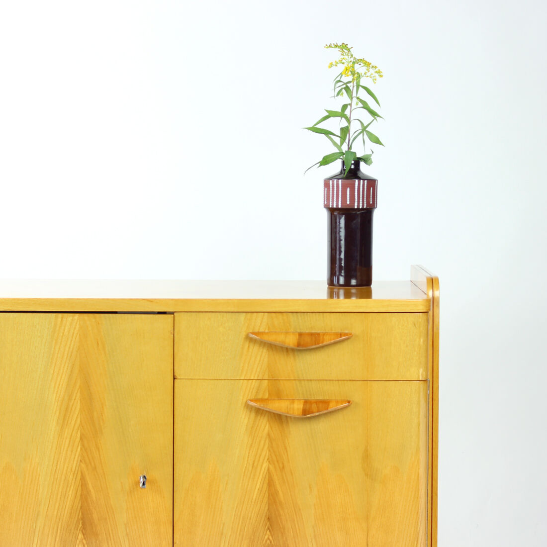 Blond oak sideboard by Tatra, Czechoslovakia, 1966