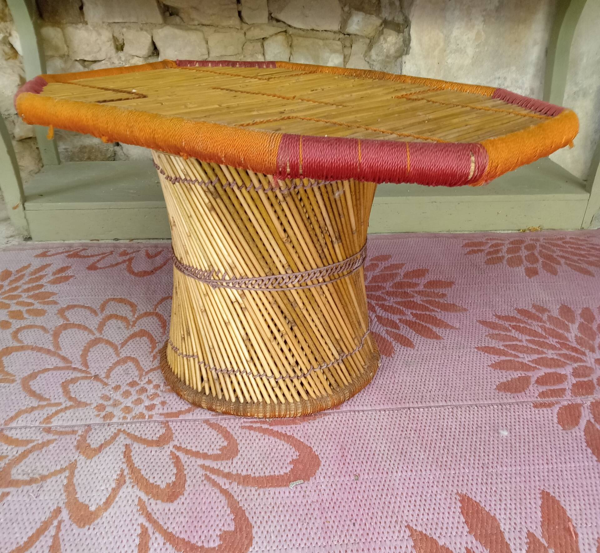 Bamboo coffee table