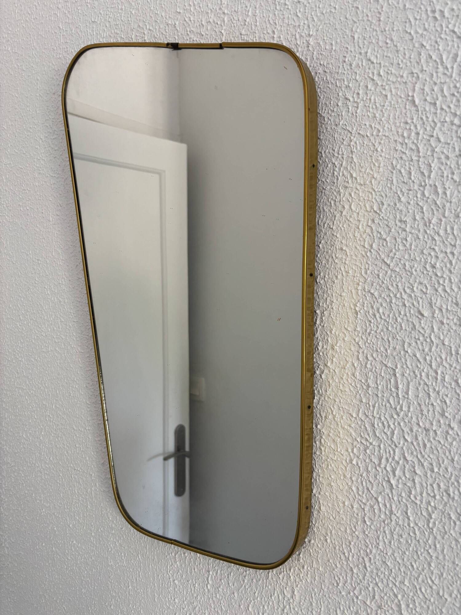 Vintage 1960 asymmetrical mirror - 60 x 34 cm