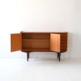 Vintage Scandinavian Teak Sideboard with Tile-Front Drawers, 1960s