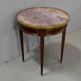 Table bouillotte en acajou, style Louis XVI – début XXe