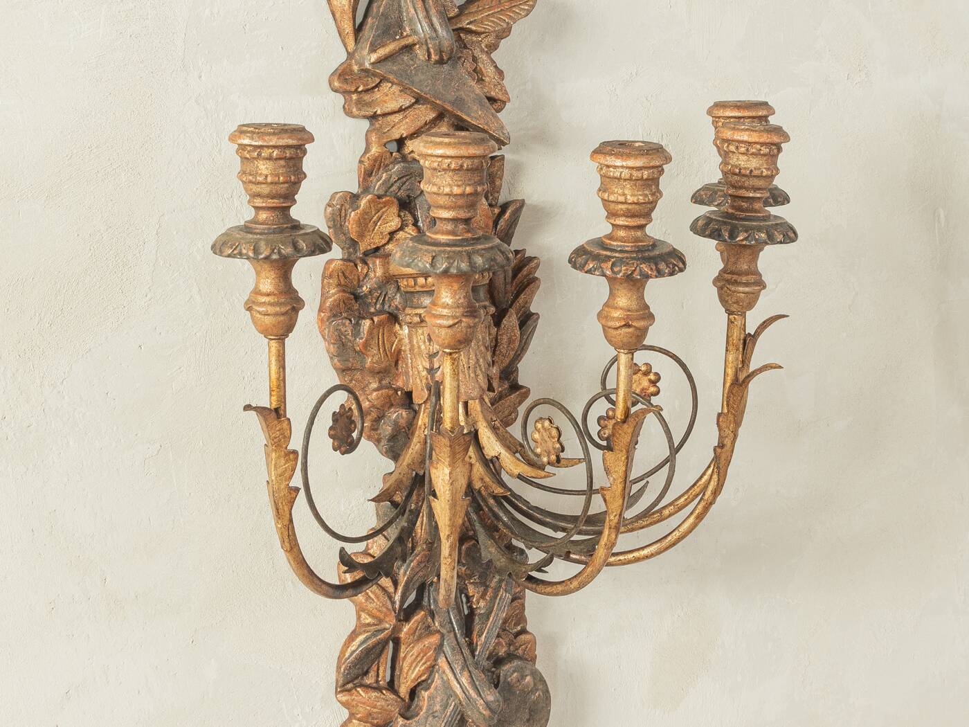 Baroque wall candle holder