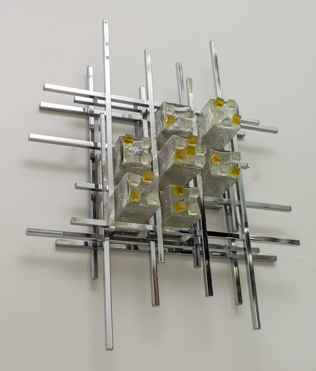 Albano Poli Mid-Century Modern Italian Single Sculture Sconce by Poliarte