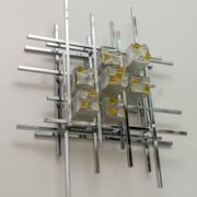 Albano Poli Mid-Century Modern Italian Single Sculture Sconce by Poliarte