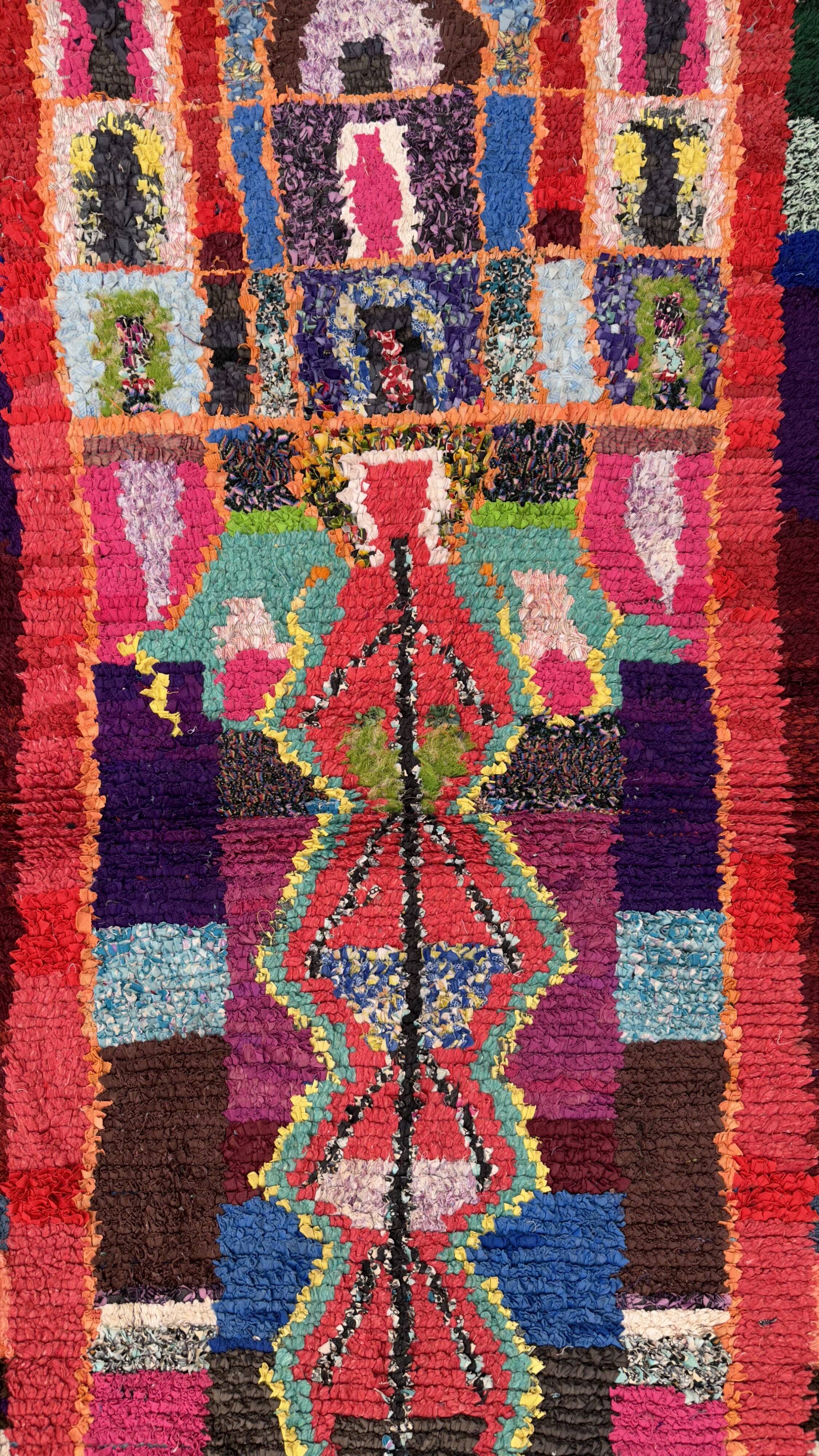 Tapis Boucherouite 94 x 177 cm