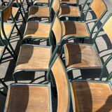 Set of 25 old Mullca school chairs model 510.