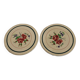 2 COUZON porcelain trivets LONGCHAMP range