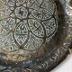 Set of 2 decorative brass trays