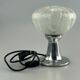 60s 70s table lamp bedside lamp chrome Doria glass space age design