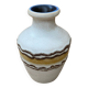 Antique Vintage Beige & Brown Ceramic Vase #B617