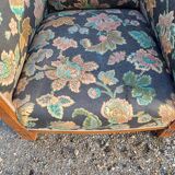 Art deco walnut armchair