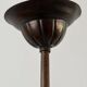 Large Burgundy brass chandelier with 15 arms, 1950, Italy
