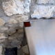 Table basse en inox industrielle