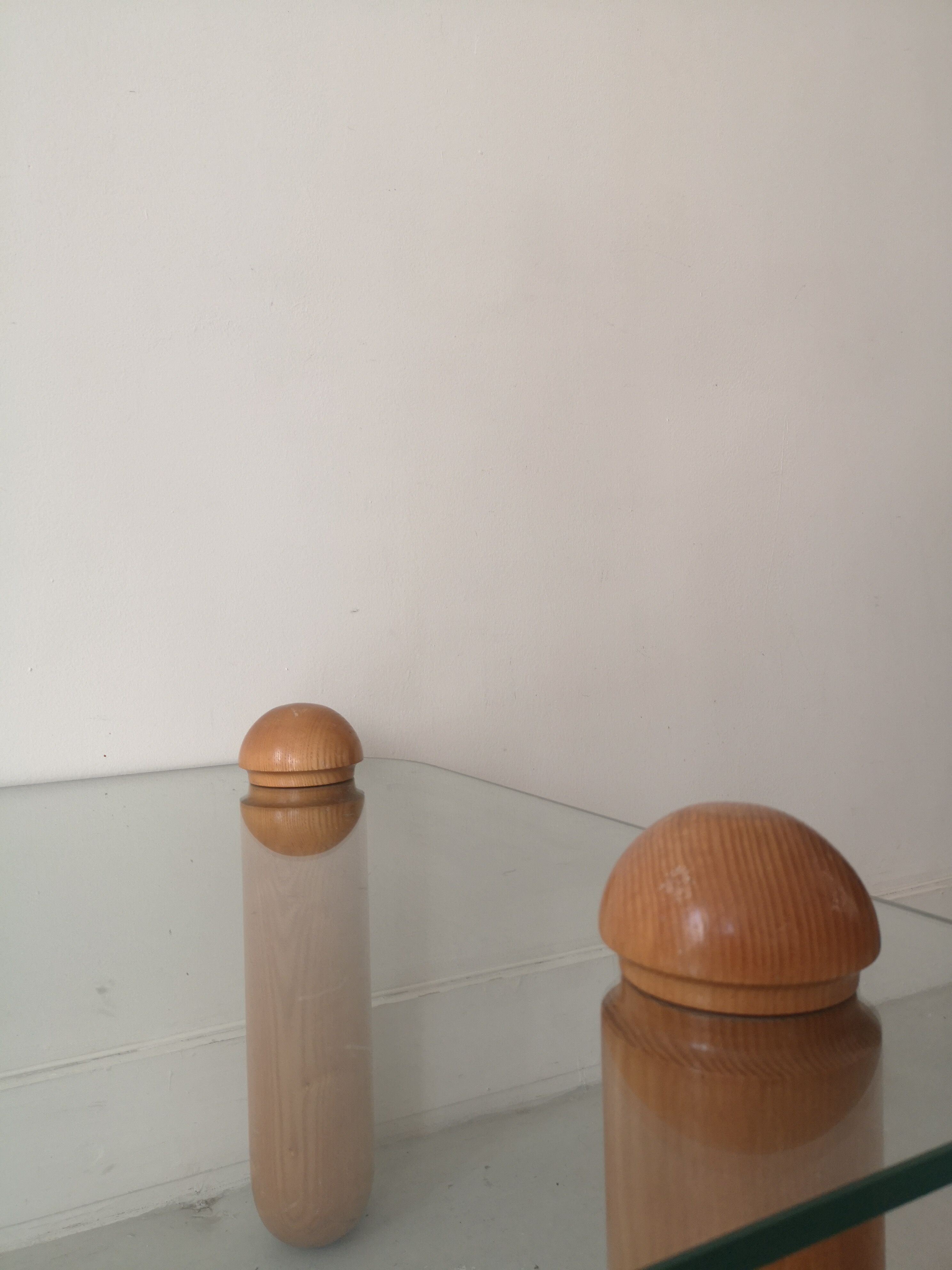 coffee table thick glass, italy 1970