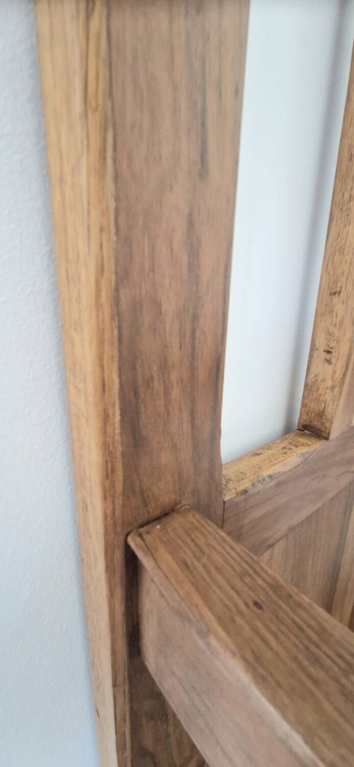 Vestiaire d’entrée style Art Déco en bois - Époque 1940 - Miroir et 5