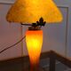 Mushroom lamp in glass paste, vintage