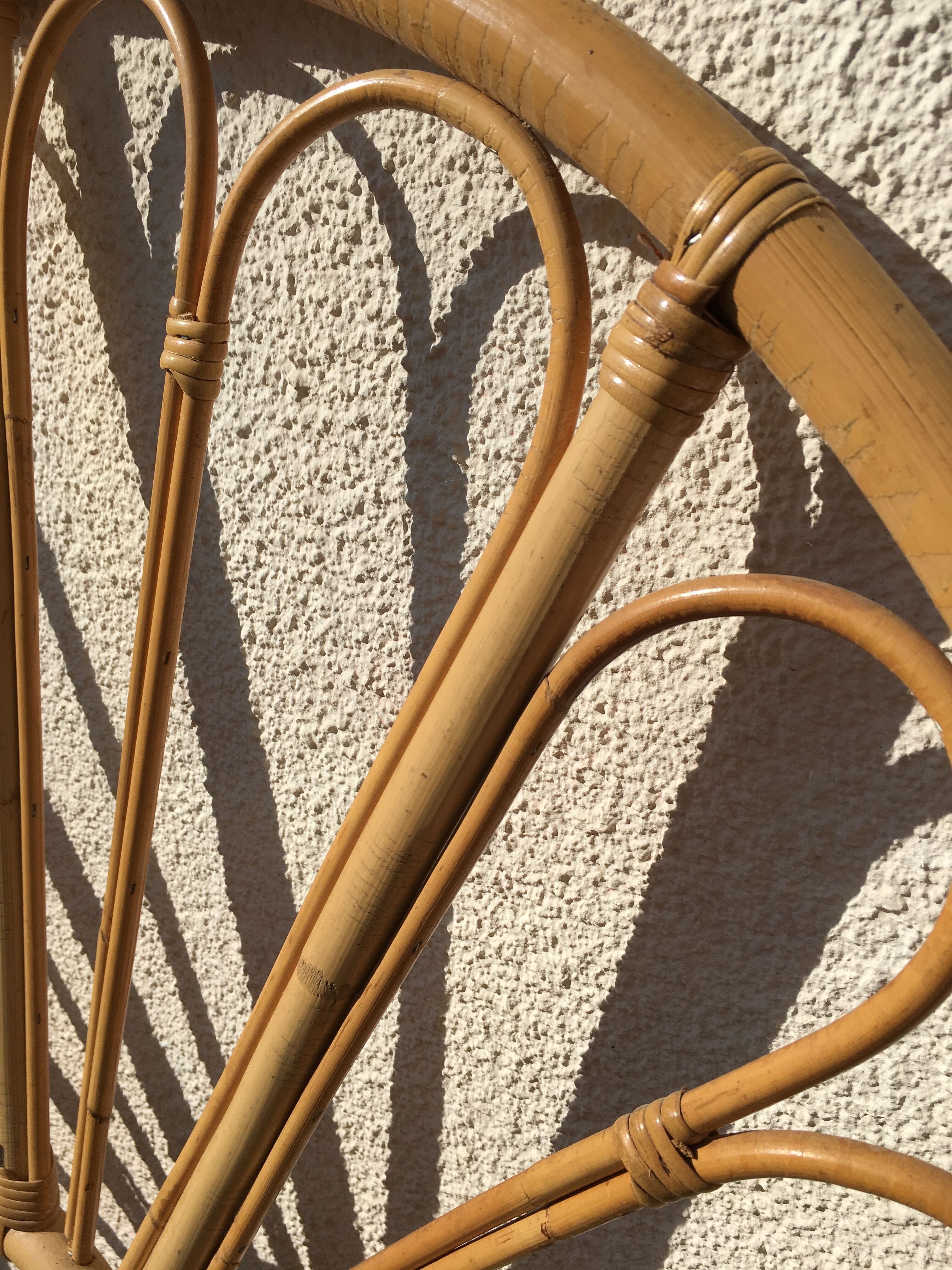 Rattan bedhead one person