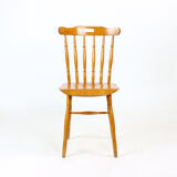 Ensemble de 4 chaises à manger en chêne, Tchécoslovaquie années 1960