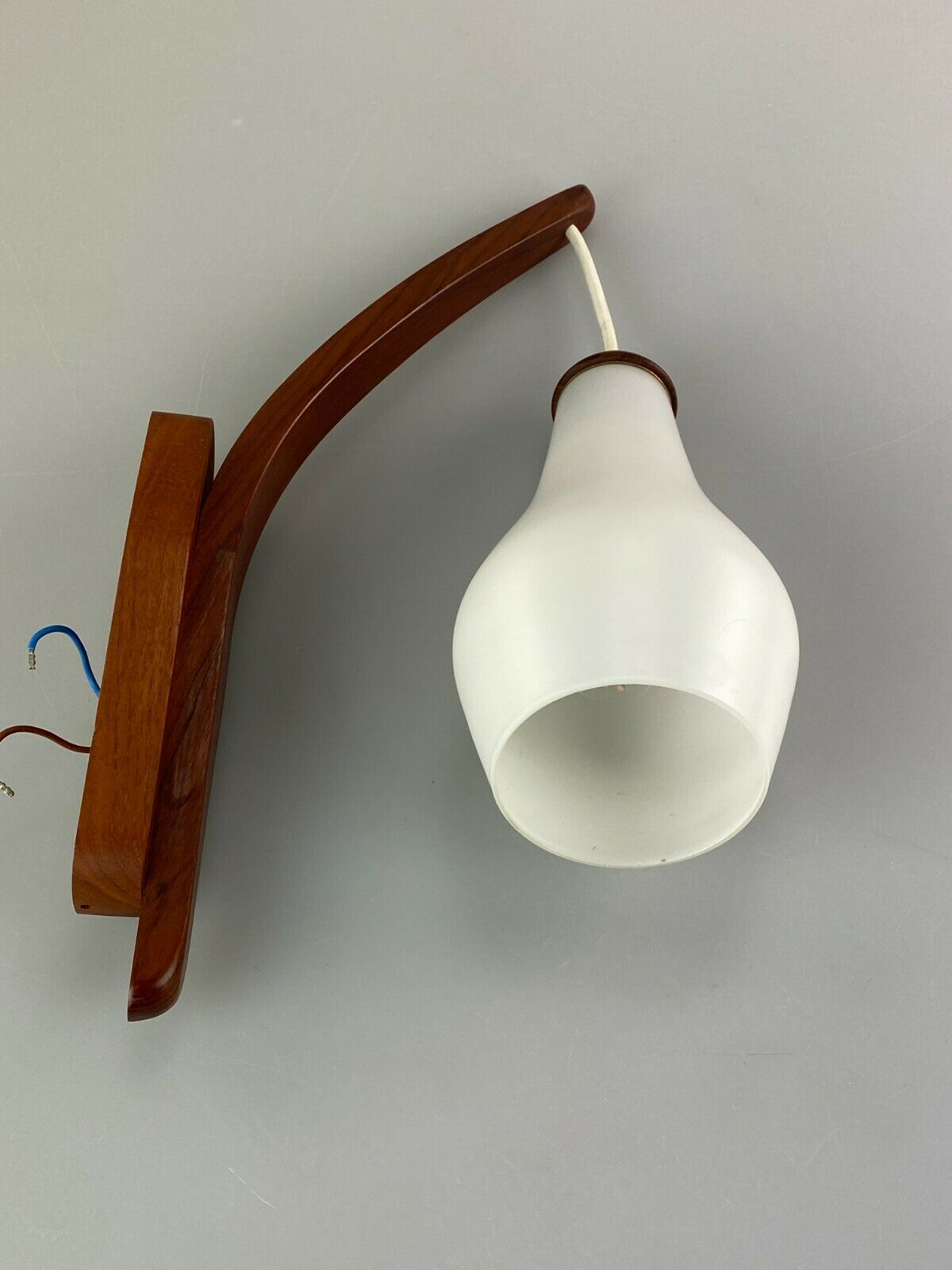 60s 70s lamp teak light wall lamp Uno & Östen Kristiansson Luxus 60s