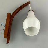 60s 70s lamp teak light wall lamp Uno & Östen Kristiansson Luxus 60s