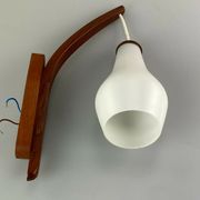 60s 70s lamp teak light wall lamp Uno & Östen Kristiansson Luxus 60s