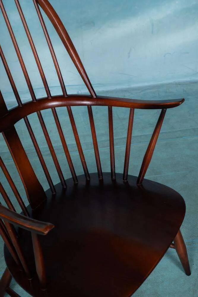 Ercol model 472 fireplace chair from the 1960s in beech.