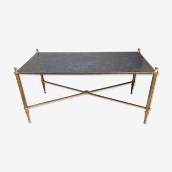 Brass and marble coffee table, 1960s