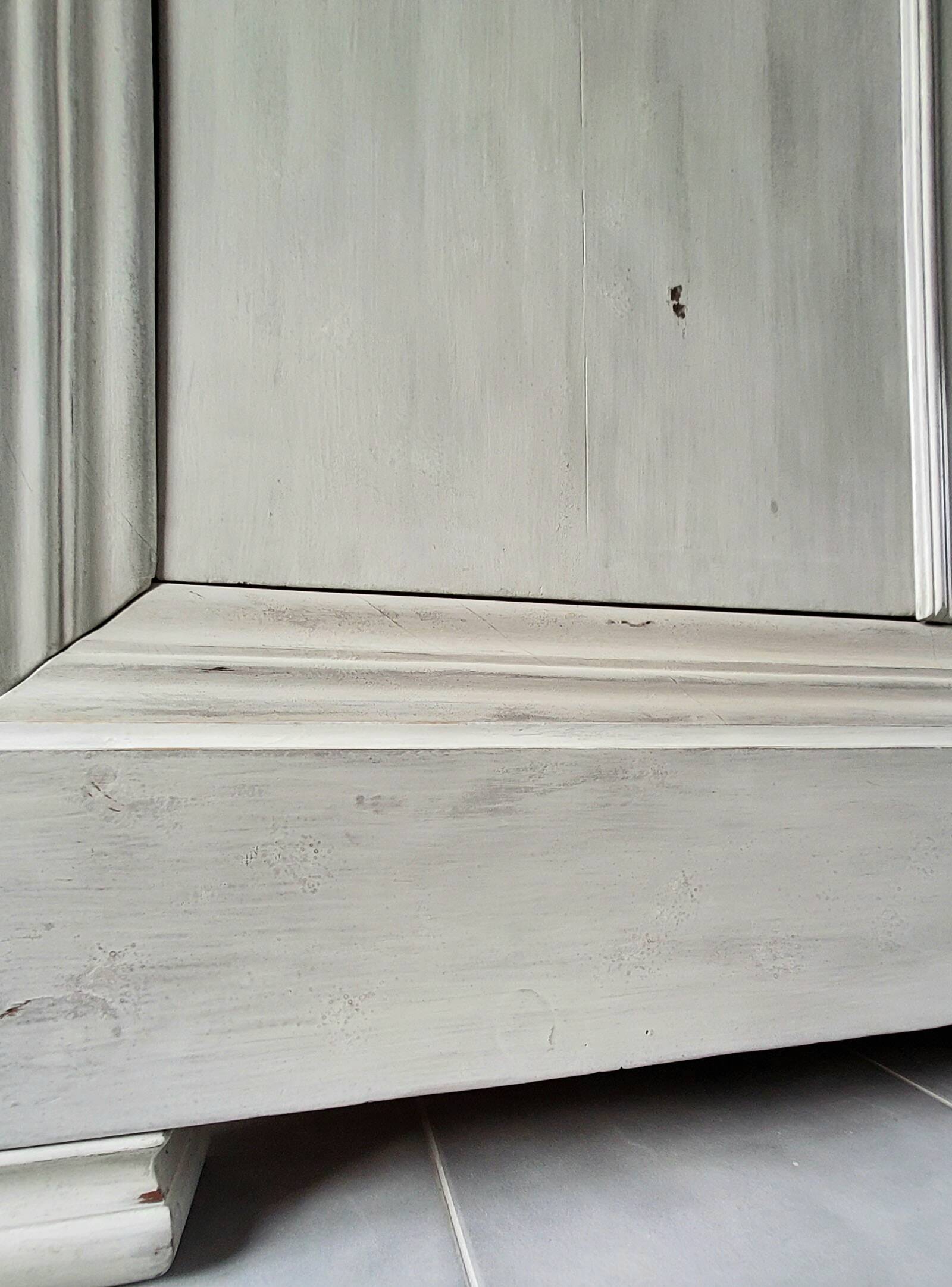 Antique patinated wardrobe