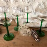 Antique white wine glasses