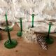 Antique white wine glasses