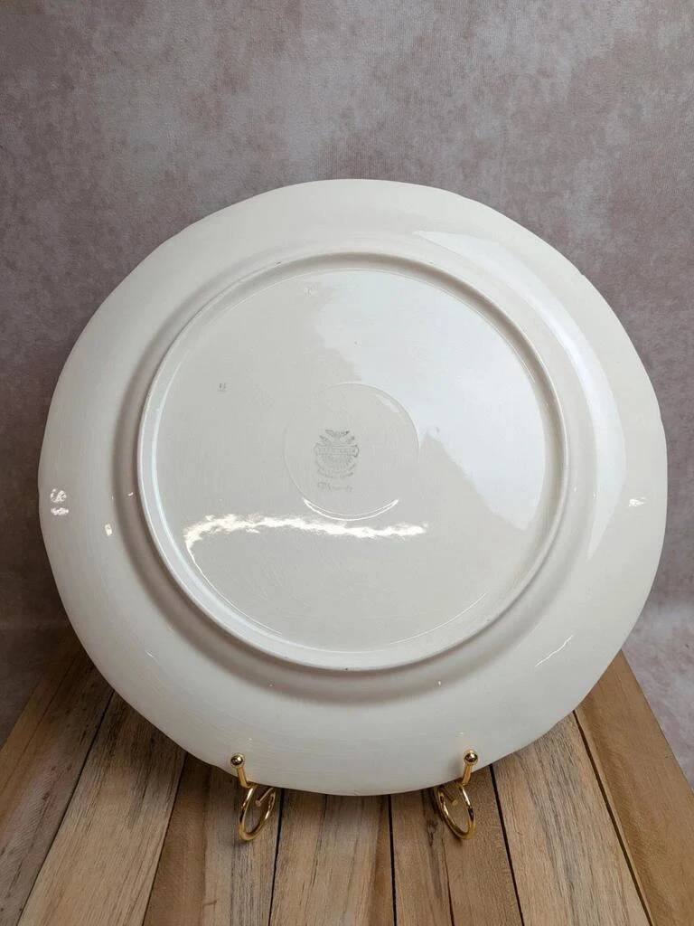 Large round plate Villeroy & Boch Phoenix – Ironstone – 33.5 cm – Exotic birds