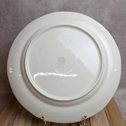 Grand plat rond Villeroy & Boch Phoenix – Terre de fer – 33,5 cm – Oiseaux exotiques