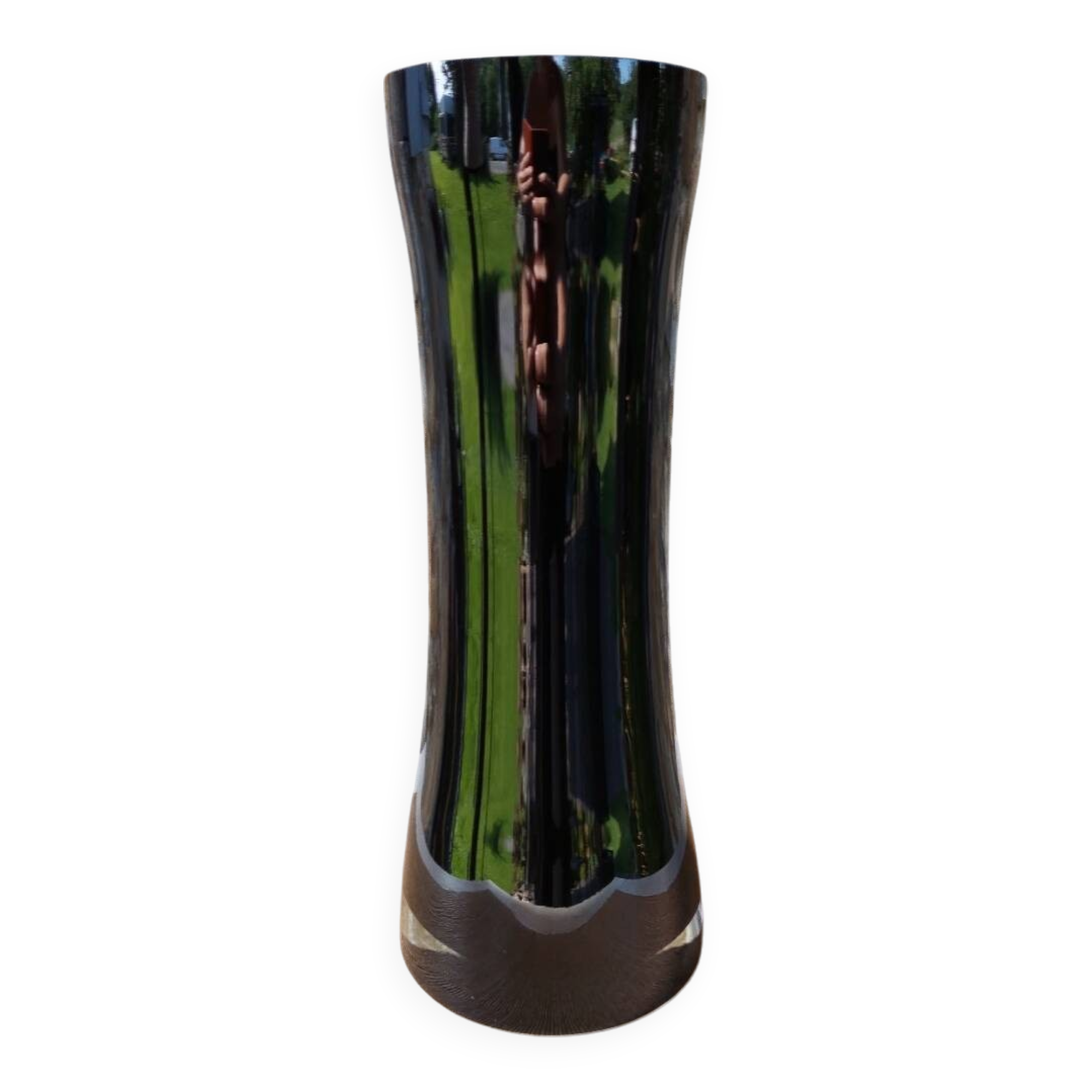 Vintage design black vase