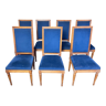 Suite de 7 chaises de style Louis XVI