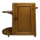 Art Deco period bar cabinet / trolley on wheels in oak circa 1940