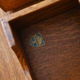 Vintage Scandinavian oak secretaire by Nybro Möbelfabrik