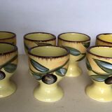 Set of 7 ceramic cockroaches