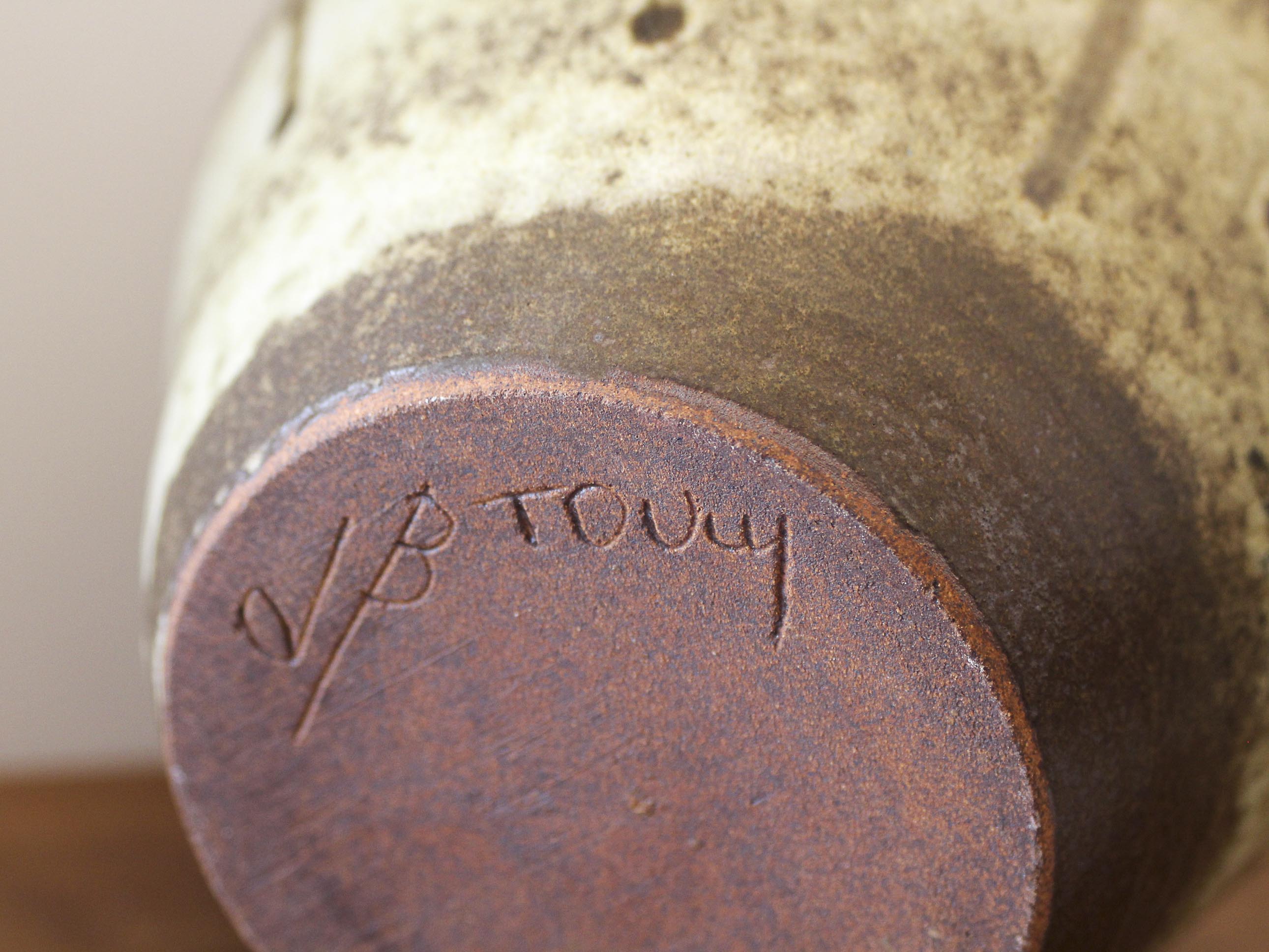 Lionel Bisson ceramic vase in Toucy