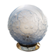 Ceiling lamp wall lamp old globe glass paste blue rare model floral decoration Ø 20 cm Art Deco 1930